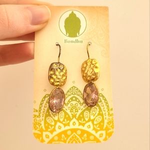 🆕️ bondhu • pink hammered earrings